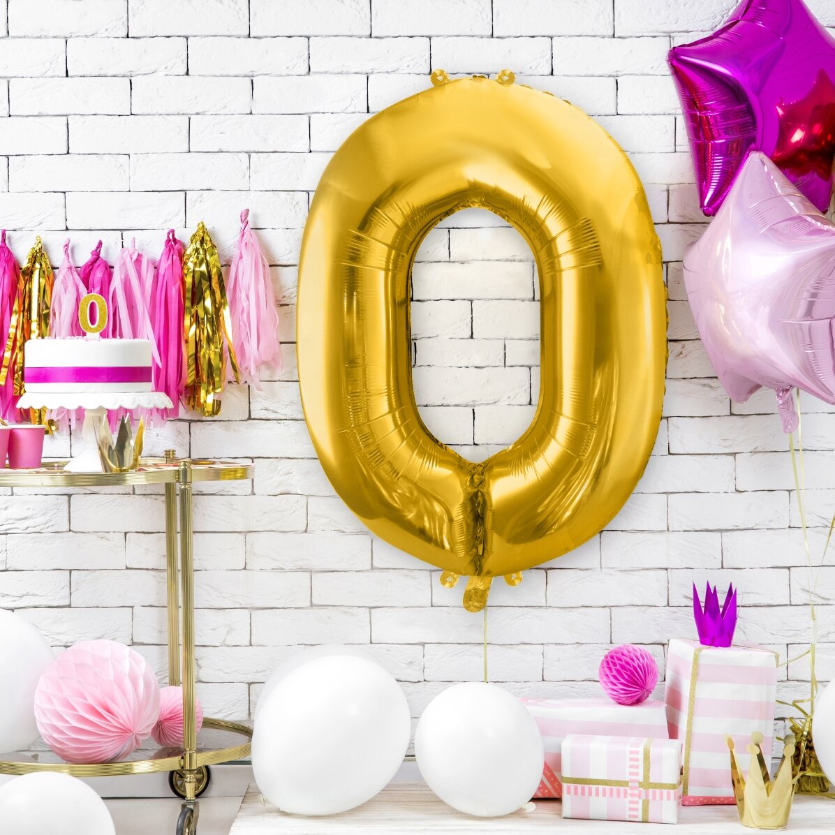 Luftballons – Goldene Zahlen, 86 cm