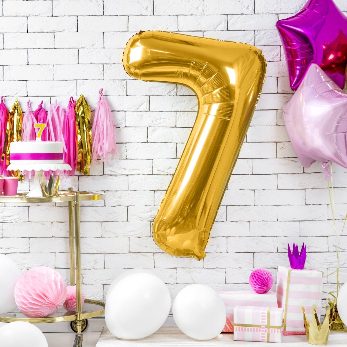 Luftballons – Goldene Zahlen, 86 cm