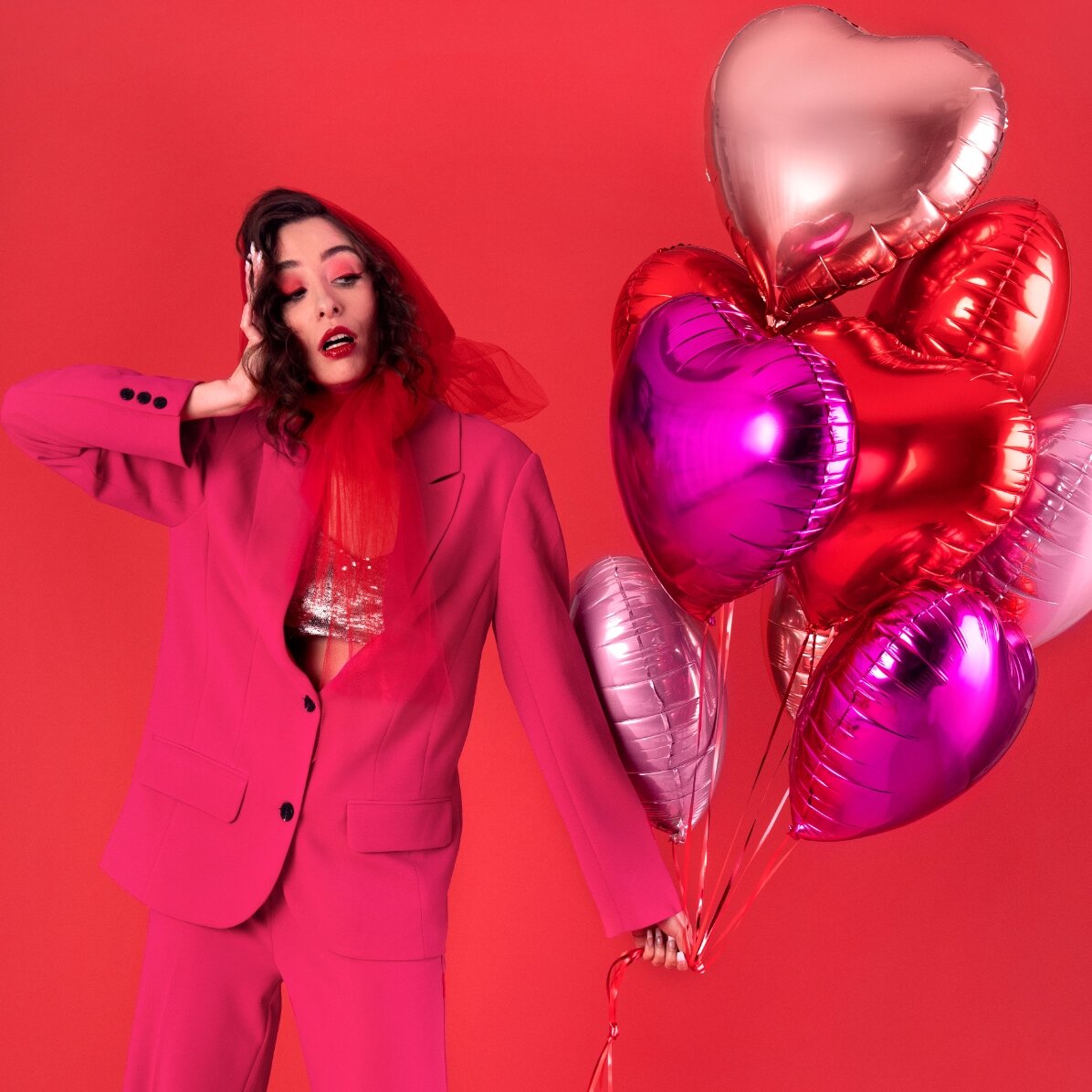 Luftballon – Rotes Herz, 45 cm