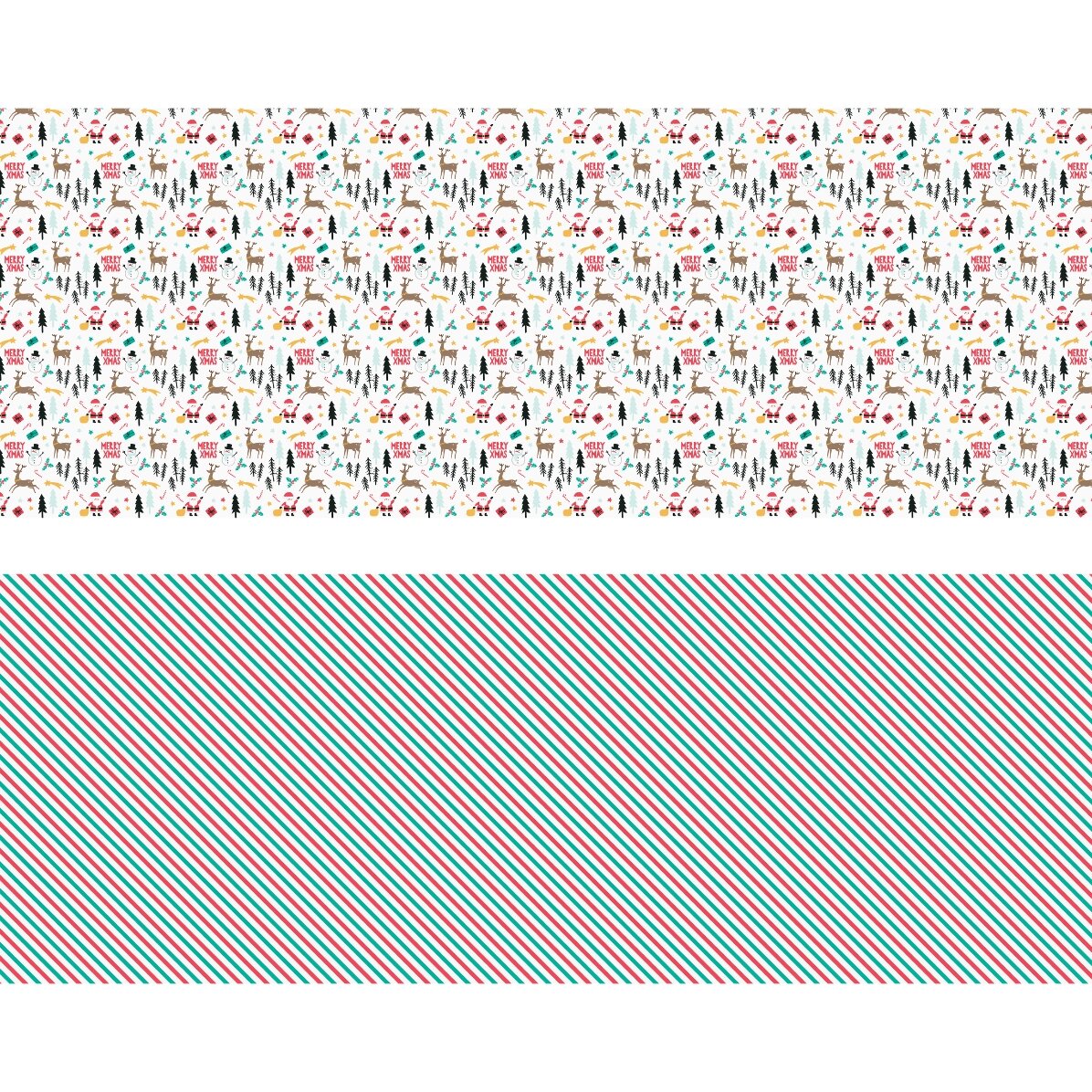 2er-Set Geschenkpapier „Merry Christmas“