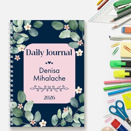 Personalised notebook with text - Daily Journal
