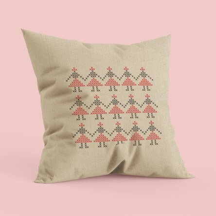 Personalised decorative cushion – Hora design – In