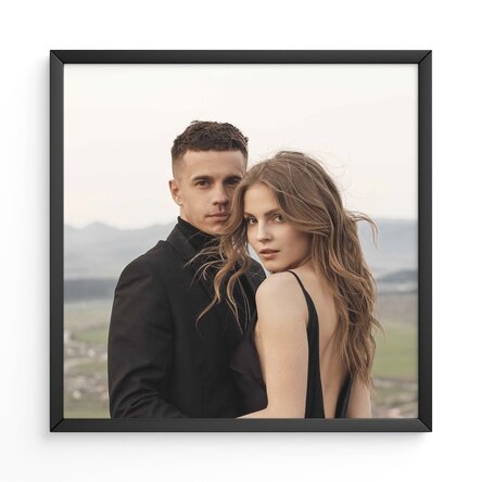 Personalised picture frame with a photograph