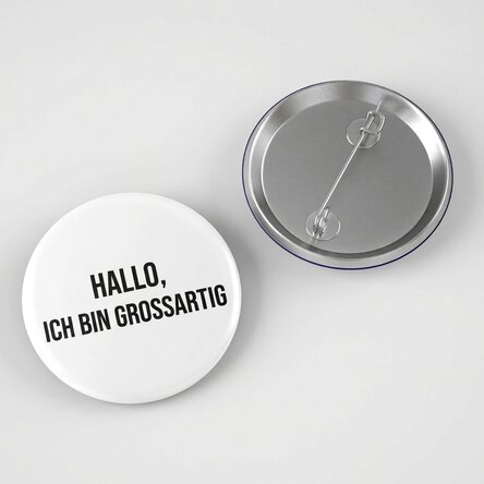 Personalisiertes Button mit Text