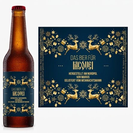 Bier mit individueller Beschriftung – Winterzauber