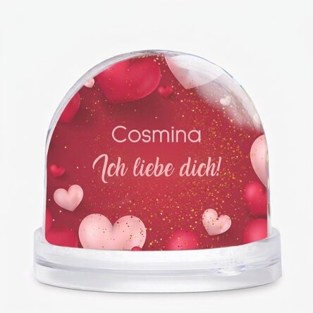 Personalisierte Schreibtischkugel mit Foto und Text – Memories