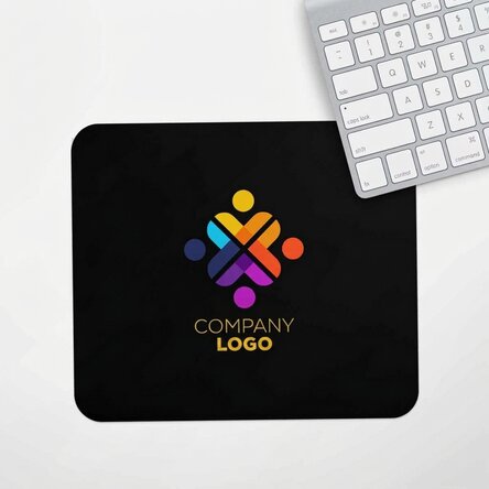 Customised mouse pad with logo