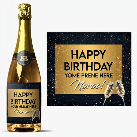 Personalised sparkling wine - Birthday Party