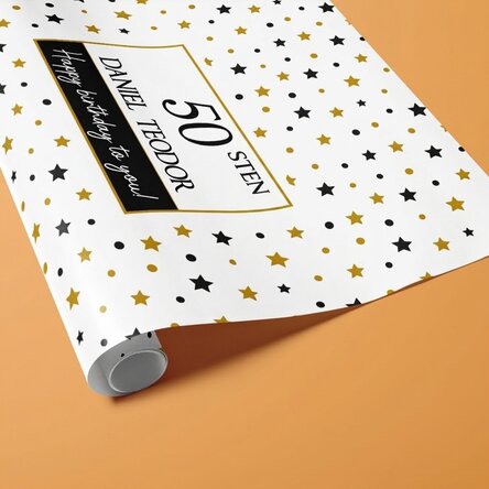 Individuell gestaltetes Geschenkpapier mit Text – „It's your birthday“