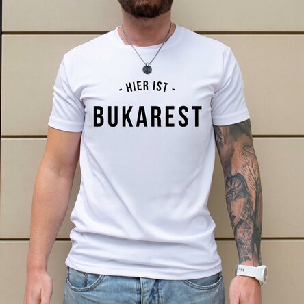 Individuell gestaltetes Sport-T-Shirt mit Aufdruck auf der Vorderseite