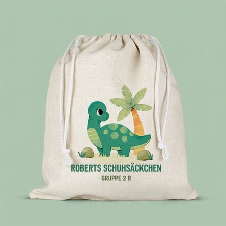 Personalisierte Kindergartentasche mit Aufdruck – Dino