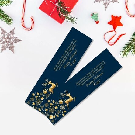 Personalised bookmark with text and logo - Christmas Story