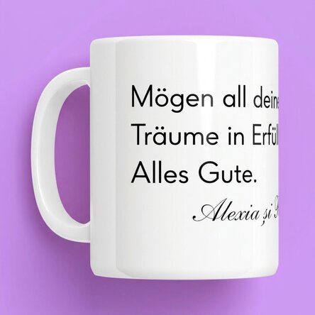 Personalisierte Tasse mit Text – Eine Botschaft für die Liebsten