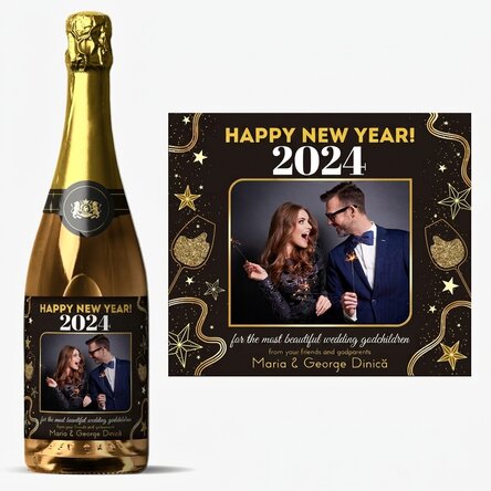 Personalisierter Sekt mit Text und Foto – Herzlichen Glückwunsch zum Geburtstag! 2024