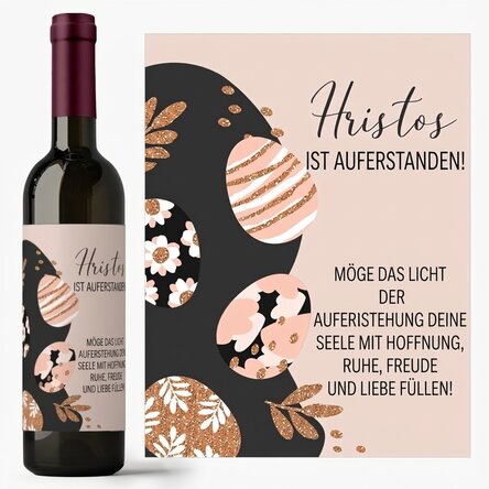 Wein mit individueller Beschriftung – Ostereier
