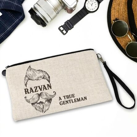 Personalised accessory kit for men with text - Gentleman