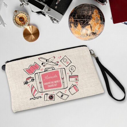 Personalised accessory kit with text - Around the world