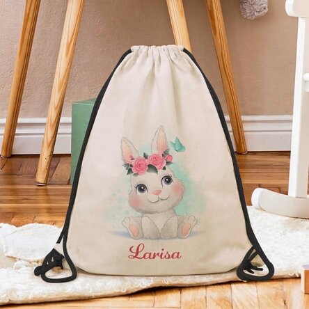 Personalisierter Rucksack mit Aufdruck – Bunny