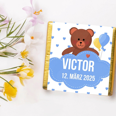 Personalisierte Mini-Praline – Taufgeschenk