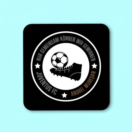 Personalisierter Gläserhalter mit Text – Fußballmannschaft