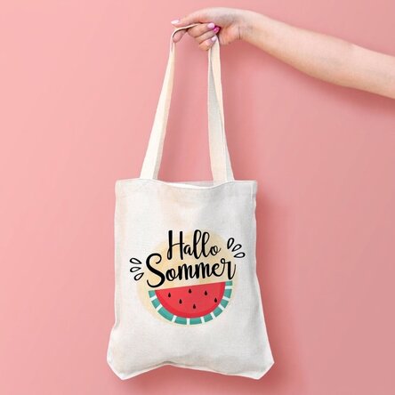 Personalisierte Tragetasche – Hello, summer