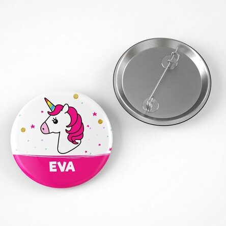 Personalisiertes Namensabzeichen – Einhorn