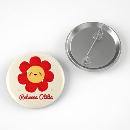 Personalisiertes Namensschild – Modell „Bunte Blume“