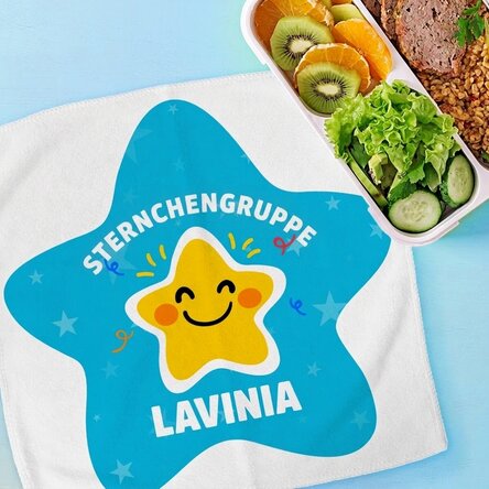 Personalisiertes Handtuch mit Text – Sternchen