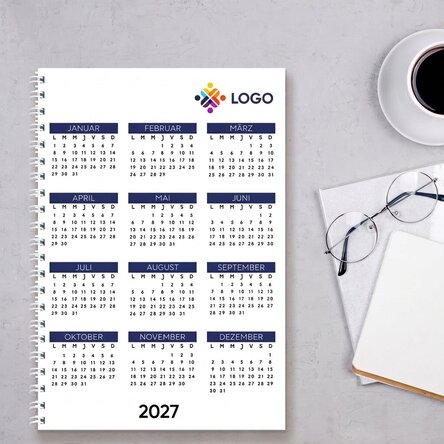 Personalisiertes Notizbuch mit Logo – Kalender