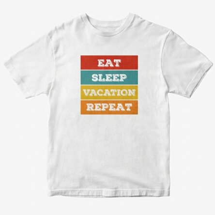 Personalisiertes T-Shirt mit Aufdruck – Eat. Sleep...
