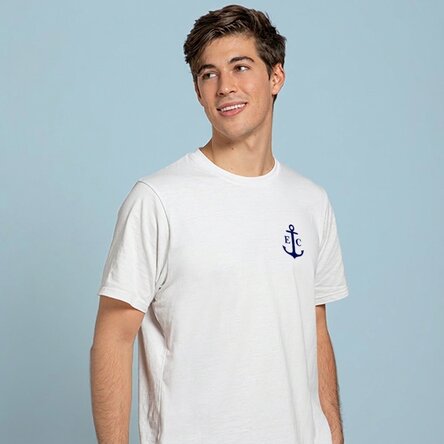 Personalisiertes T-Shirt mit Initialen – Anker / Seemann