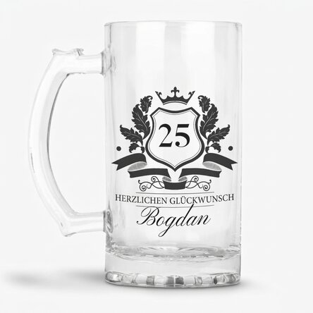 Personalisierter Bierkrug mit Text – Royalty