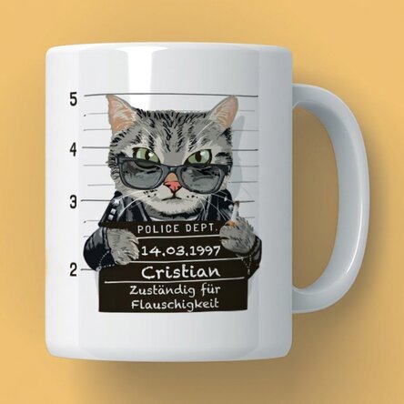 Personalisierte Tasse mit Text – Pufosenie