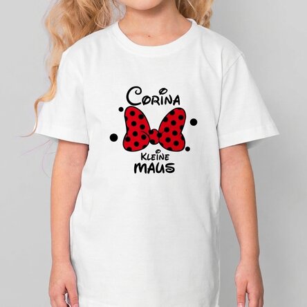 Personalisiertes Baumwoll-T-Shirt für Kinder mit Aufdruck – Mini Mouse