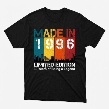 Personalisiertes Baumwoll-T-Shirt mit Aufdruck – Made in