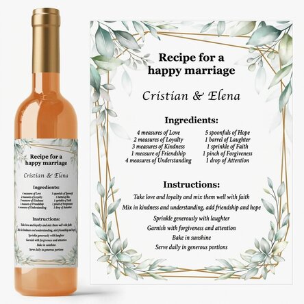 Wein mit persönlicher Botschaft – Das Rezept für eine glückliche Ehe
