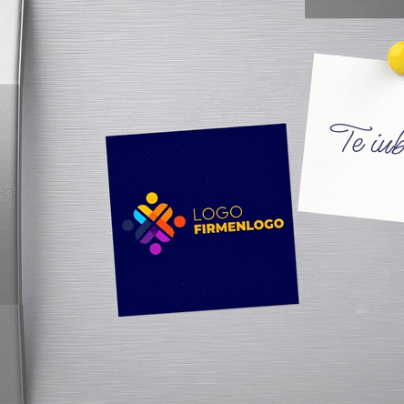 Individuell gestalteter Magnet 10x10 mit Logo