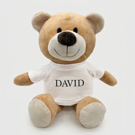 Plus ein personalisierter Teddybär mit Namen
