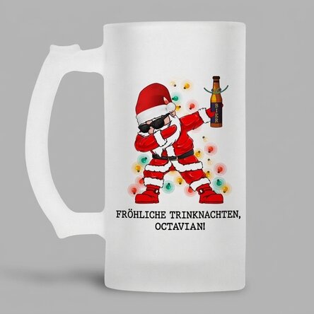 Personalisierter Bierkrug mit Aufdruck – Merry Drinks – Mas