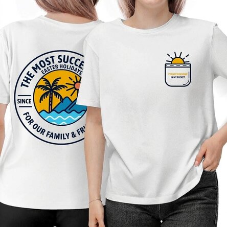 Custom cotton T-shirt with text - Summer child