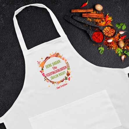 Individuell gestaltete Tasse mit Text – Weihnachtskalorien