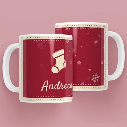 Personalisierte Weihnachts-Tasse mit Namen