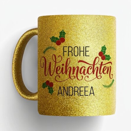 Personalisierte Tasse mit Namen – Weihnachten