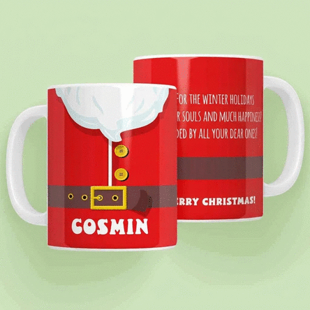 Personalised mug with message - Santa's mug