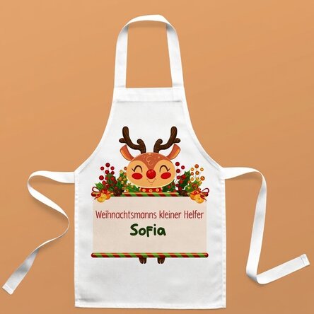 Personalisierter Kindersack mit Text – Die Hilfe des Weihnachtsmanns