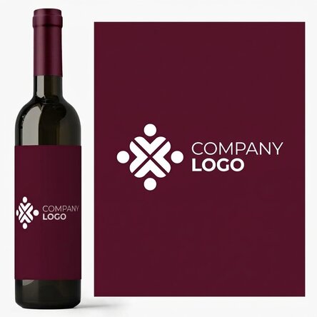 Personalised wine with logo