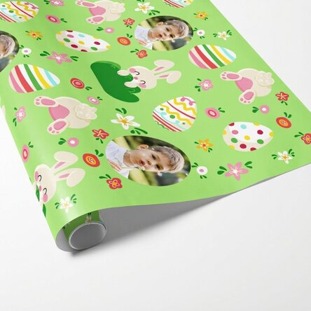 Individuell gestaltetes Geschenkpapier mit Botschaft und Foto – Von Iepuras
