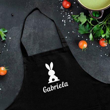 Personalised apron with name - Easter model