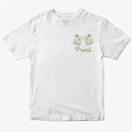 Personalisiertes Baumwoll-T-Shirt mit Aufdruck – Gin-gin