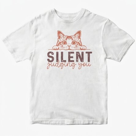 Custom cotton T-shirt - Judging you